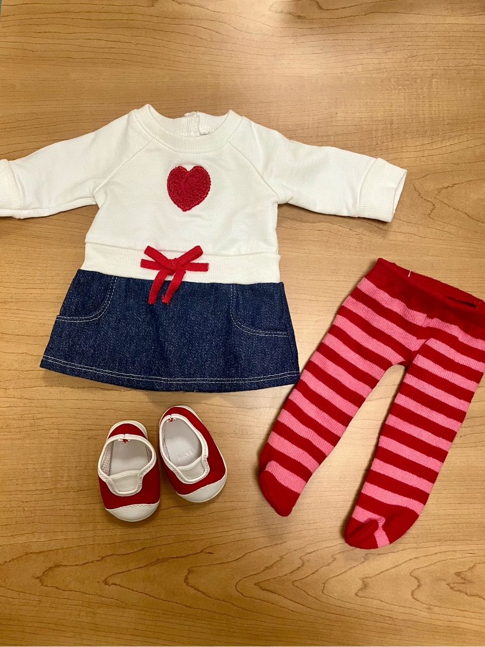 American Girl Doll 2011 Bitty Baby Retired Sweetheart Outfit
